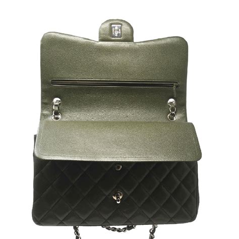 olive green chanel bag|dark green chanel bag.